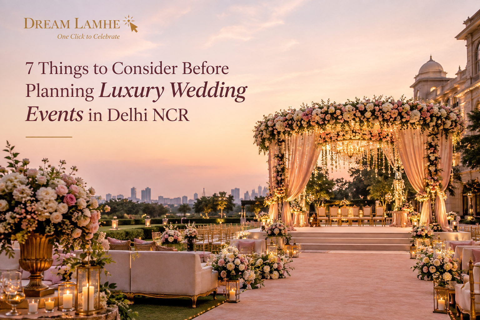 7 Things to Consider Before Planning Luxury Wedding Events in Delhi NCR